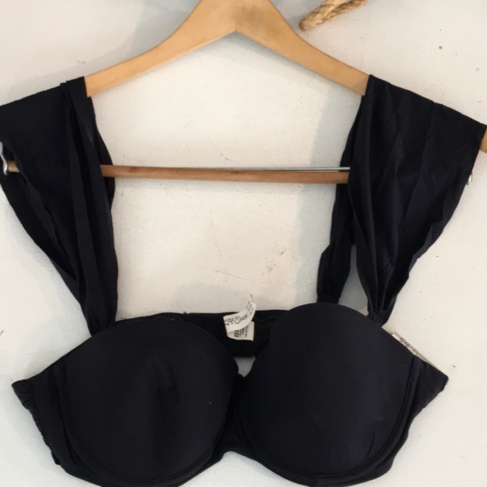 Marie Jo L’Aventure “Daniel” Bra 2 way 36/B. Navy Blue Sexy Cut Thick Straps NWT
